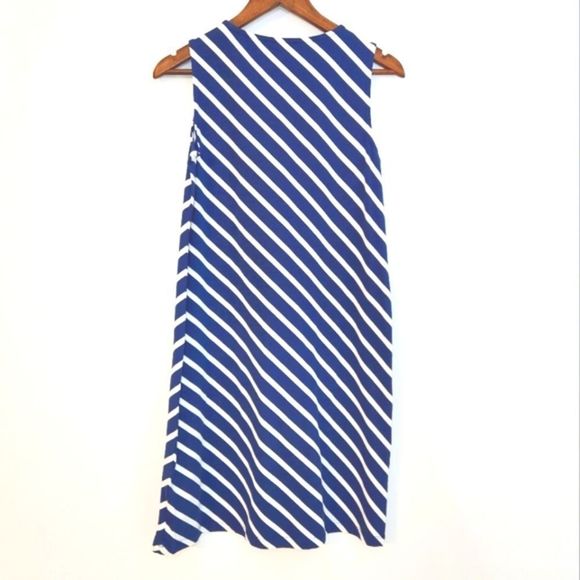 NWT Chico's Striped Cotton Sleeveless Midi Sun Dress Size 0 - Picture 4 of 6